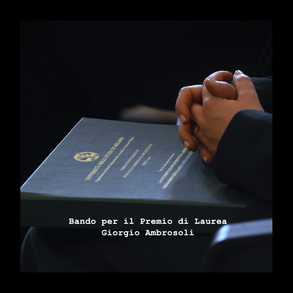 Milano - Aperto il Bando per il Premio di Laurea Giorgio Ambrosoli