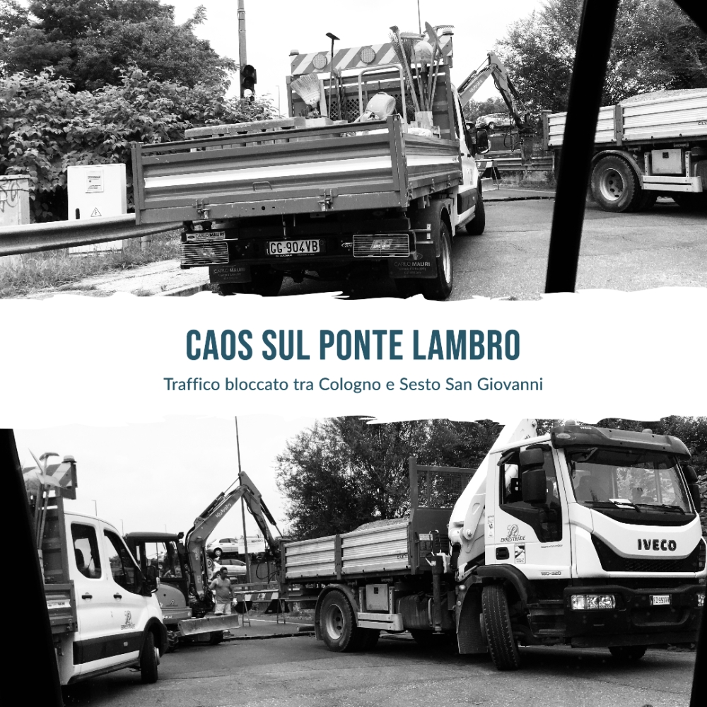 Voragine sul ponte Lambro: Traffico bloccato tra Cologno e Sesto San Giovanni