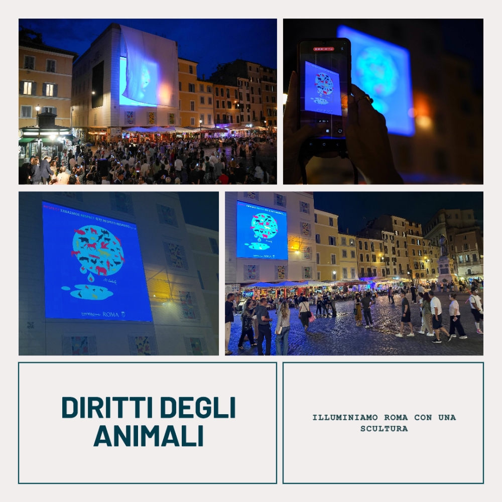 Animalia: Marco Lodola Illumina Roma con una Scultura in Difesa dei Diritti degli Animali