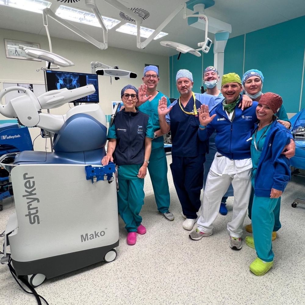 San Filippo Neri, cento interventi ortopedici con il robot Mako