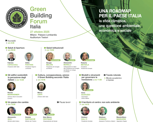 Green Building Forum Italia: Milano al centro del dialogo europeo sul futuro sostenibile